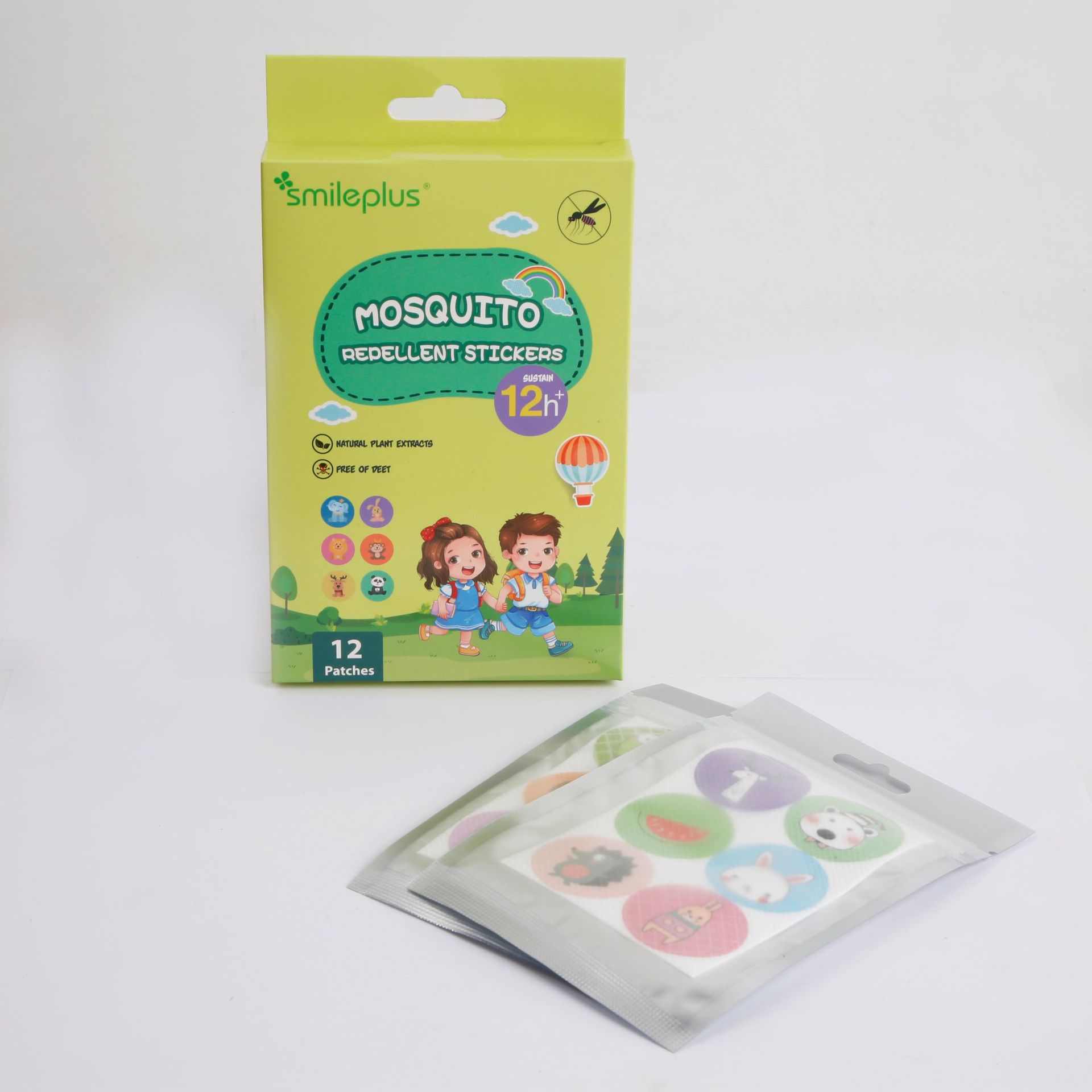 New summer outdoor plant essential oil cartoon non-woven fabric mosquito repellent stickers for cross-border factory direct sales only pic 4