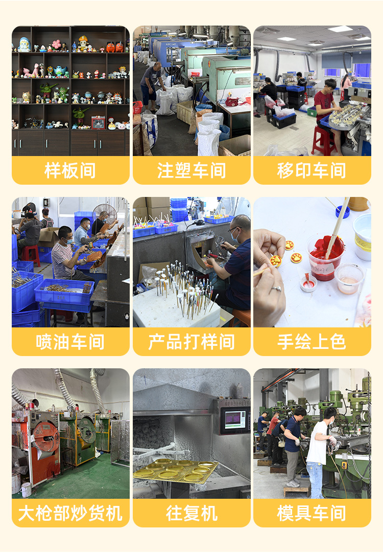 小猪萌粒PVC盲盒定制IP公仔立体摆件来图来样玩具定做潮玩手办厂详情9