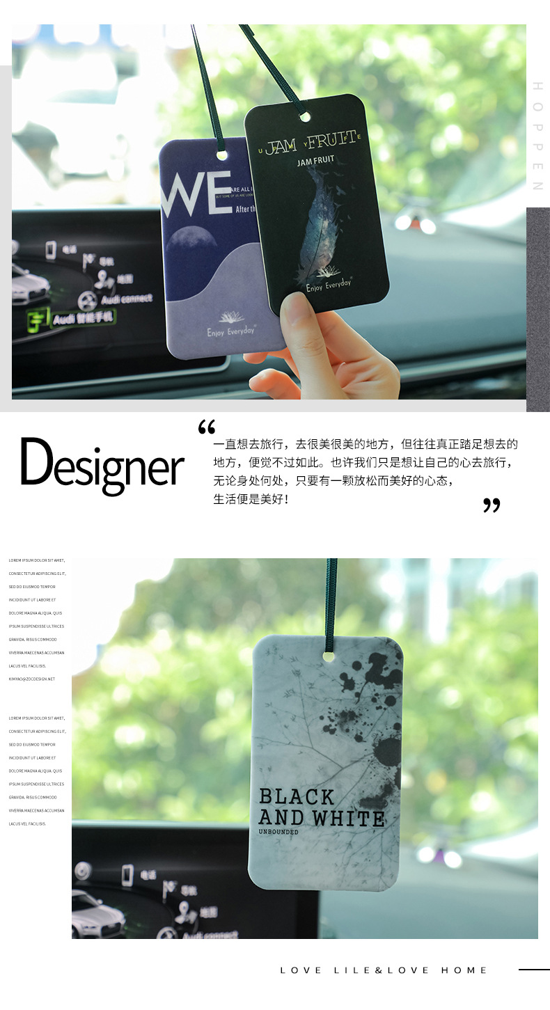 Car aroma diffuser essential oil perfume hanger, car perfume stand, fresh and long-lasting car aroma diffuser pic 3