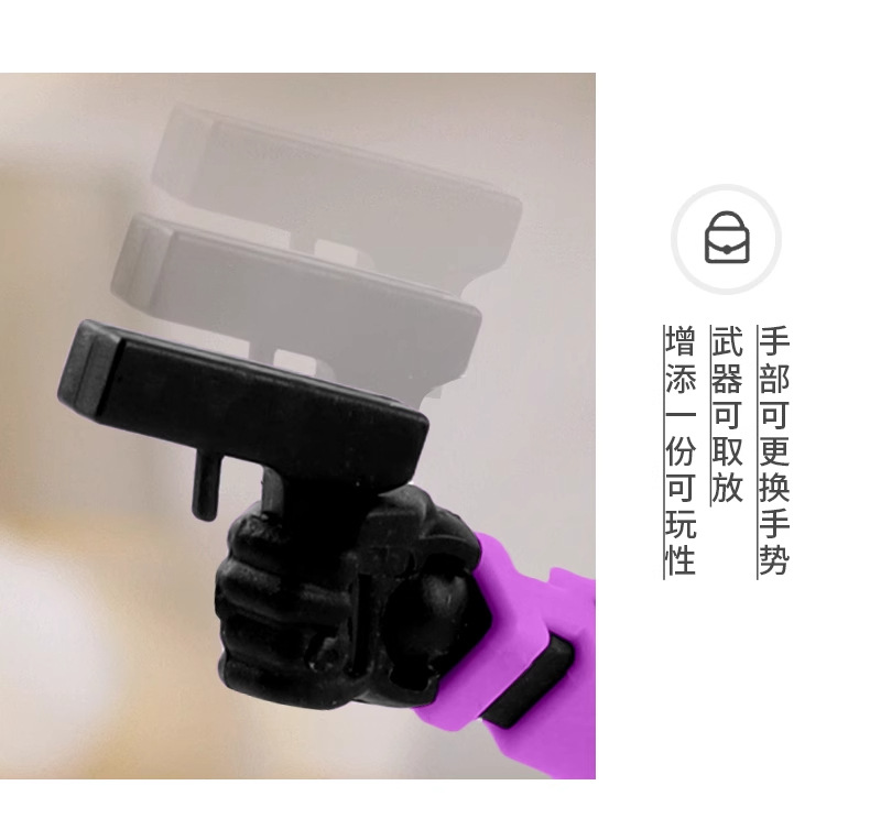 多关节可动3d打印人机器人手办模型儿童积木拼装玩具男孩科技高级详情11