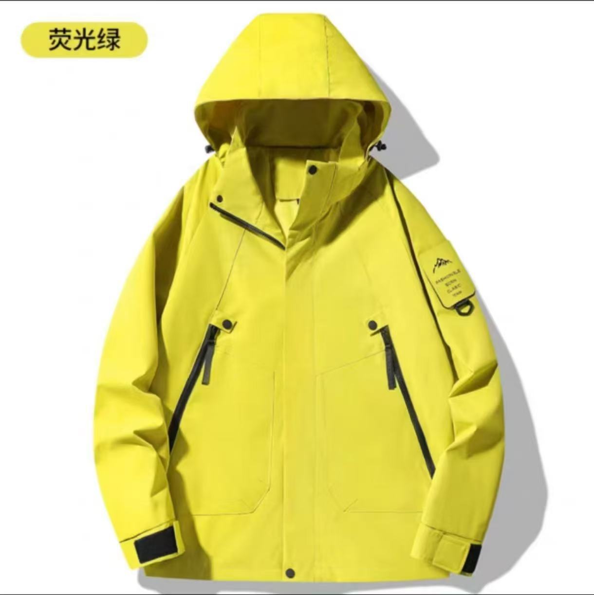 78202冲锋衣春秋男女单冲连帽薄款外套夹克防风防水户外登山工装详情1