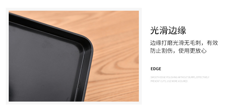 美耐皿密胺仿瓷餐具长方形纯色加厚托盘快餐盘茶盘蛋糕盘加工定制服务详情9