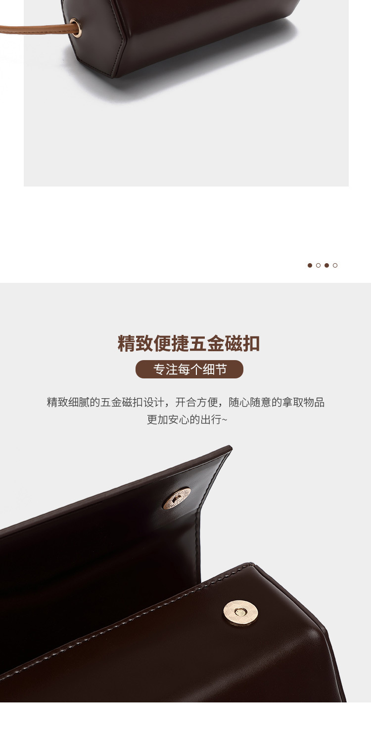 The 2024 new simple and fashionable small bag, a versatile single-shoulder crossbody bag for women, is a trendy and niche cylindrical bag pic 7