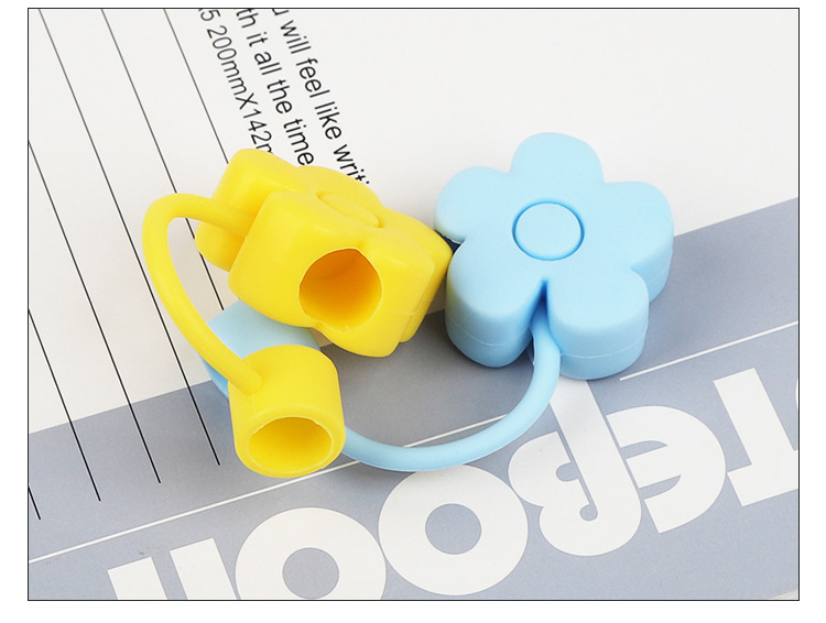 硅胶吸管帽批发花朵吸管套10mm防尘套Stanley史丹利水杯配件厂详情8