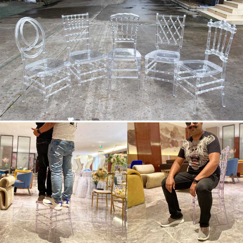 Star Factory wholesale outdoor wedding acrylic chairs, transparent crystal stools, hotel banquet hall plastic PC bamboo joint chairs pic 9