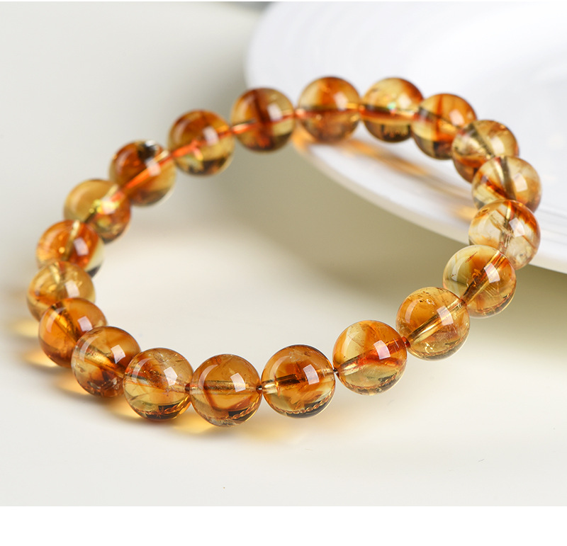 Jiuya Crystal Natural Yellow Asai Bracelet, Asai Stele Yellow Crystal, Asai Rainbow Crystal Bracelet wholesale pic 14