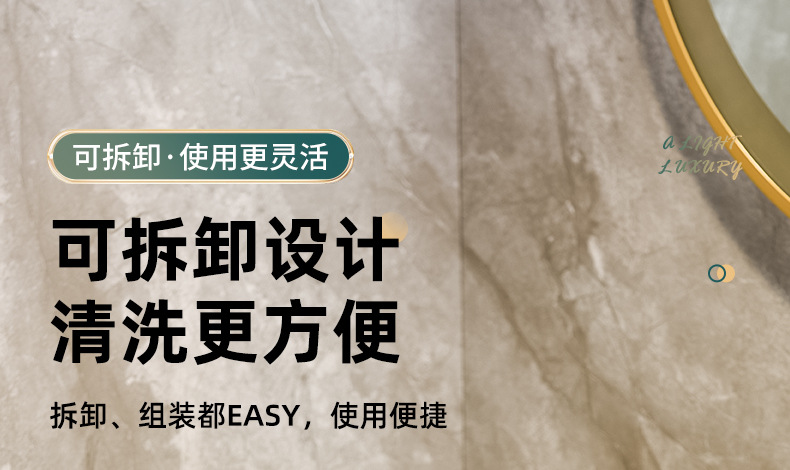 Cross-border light luxury dressing table, cosmetics rotating storage rack, bathroom desktop, perfume and skin care products storage rack tray pic 17