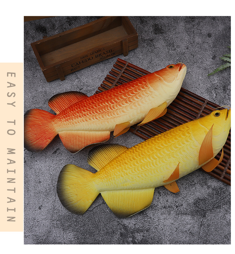 仿真PU海洋鲳鱼鲤鱼鲫鱼摆盘装饰道具工艺品礼品儿童认知玩具详情8