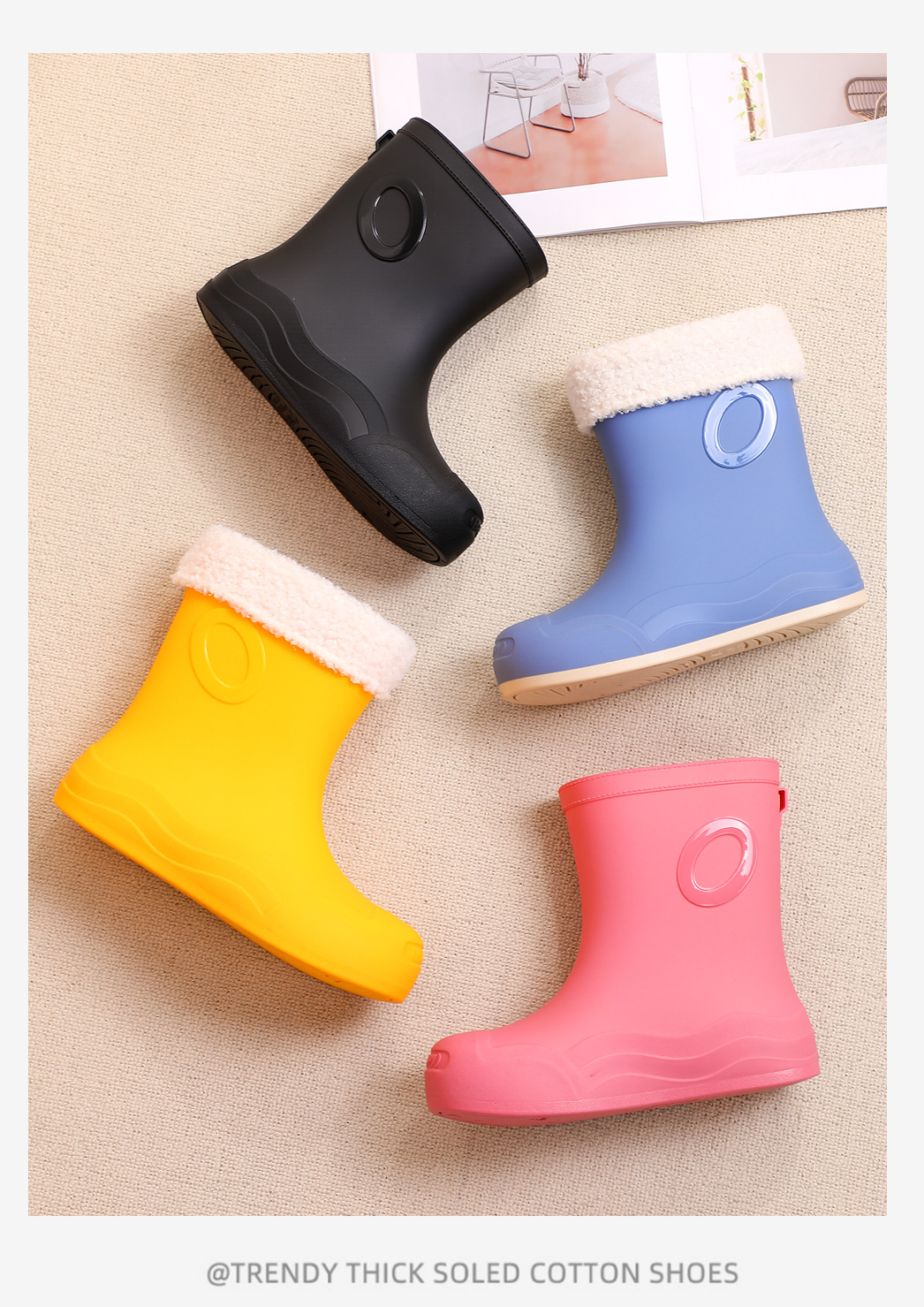 2025年新款中筒女式雨鞋防滑防水休闲百搭水靴防雨胶鞋女鞋女款雨靴详情15