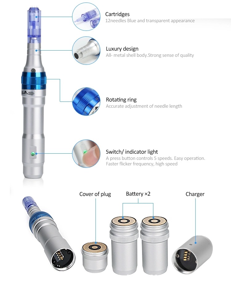 Amazon DrpenA6 electric microneedle Microcrystalline Delivery Device, genuine dermapen instrument, hydrates and rejuvenates the skin pic 4