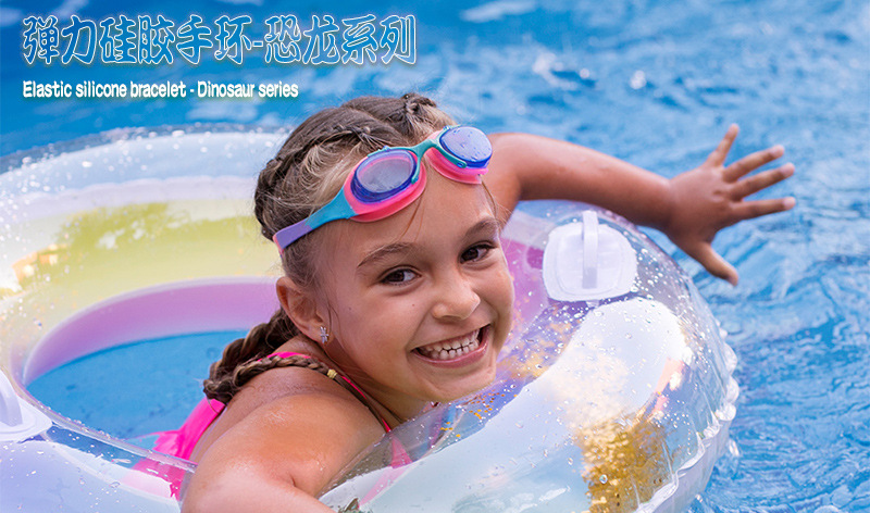 2025新款亚马逊恐龙硅胶手环卡通手饰 侏罗纪恐龙世界手腕带现货详情1