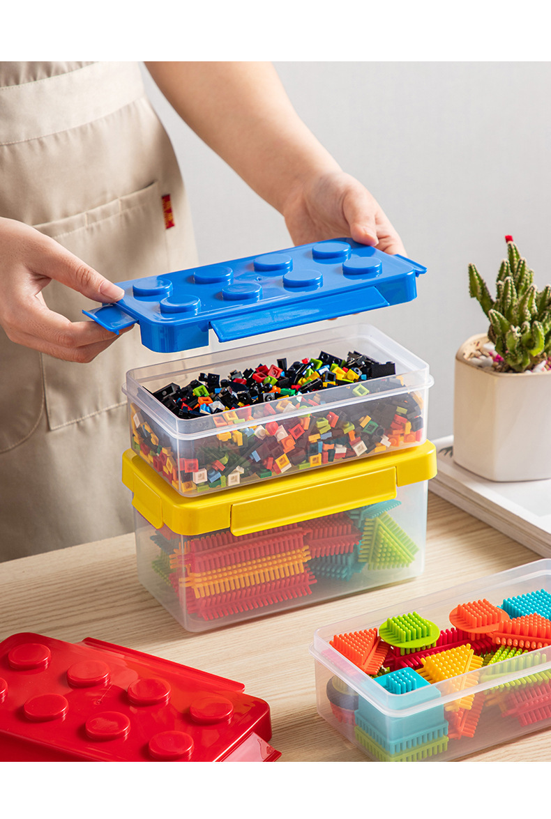 Plastic multi-functional storage box, toy and small item storage box, can be stacked for storage, refrigerator, fruit and vegetable classification box pic 7