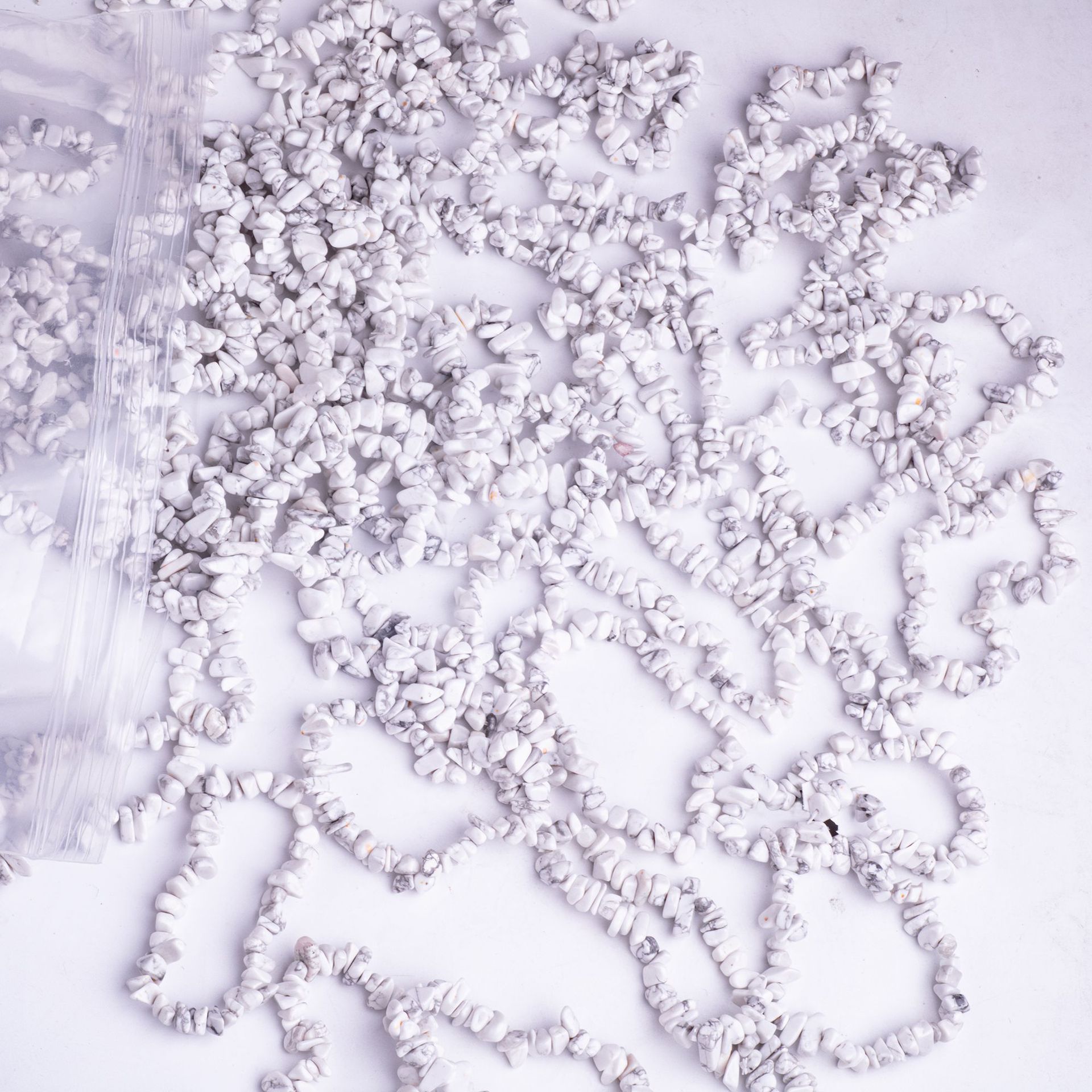 批发天然石水晶碎石女士链条手串不规则小碎石紫晶手串手饰品详情24