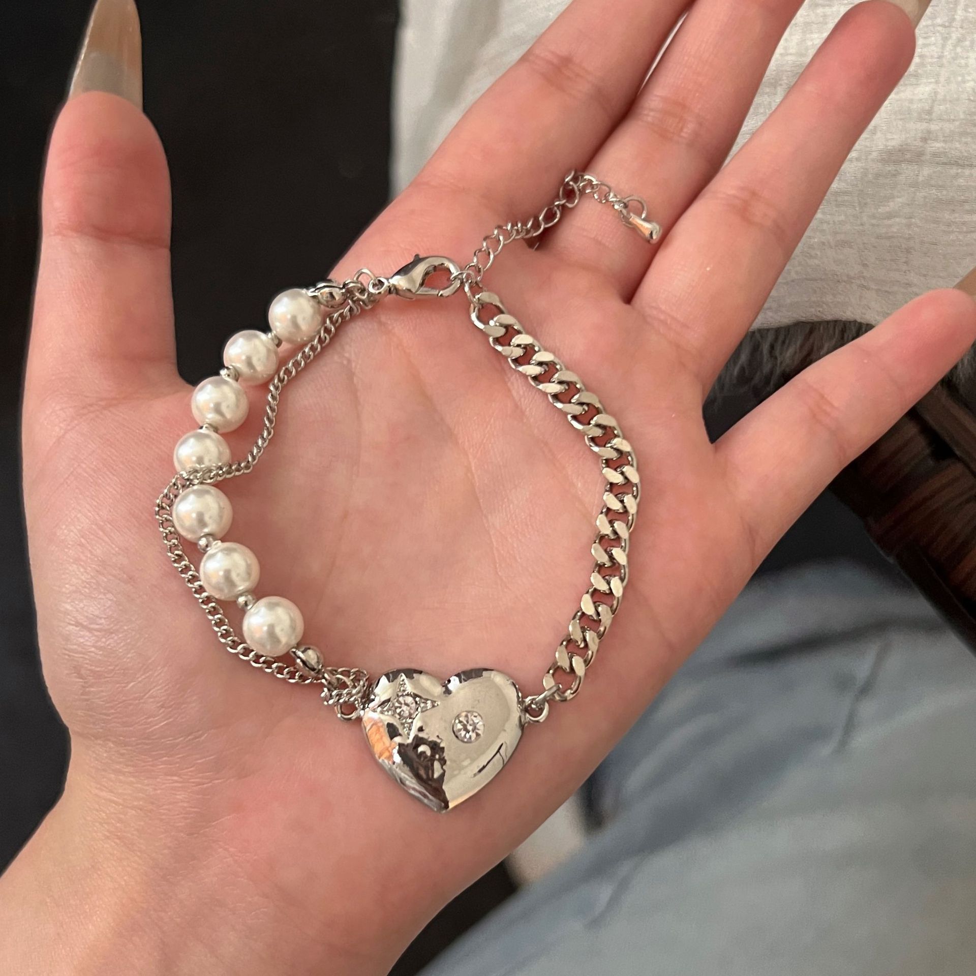 S925银新中式珍珠手链女简约大气高级感小众设计2025新款手饰详情45