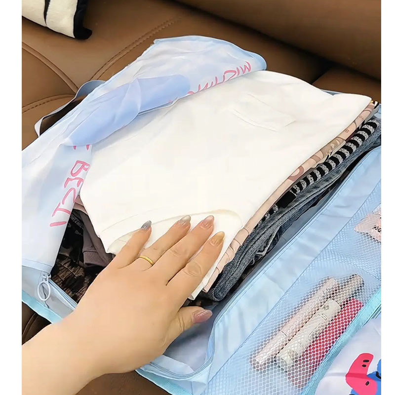 Cute six-in-one clothing storage bag, suitcase, clothes organization bag, underwear and underpants, portable hanging bag for travel and business trips pic 5