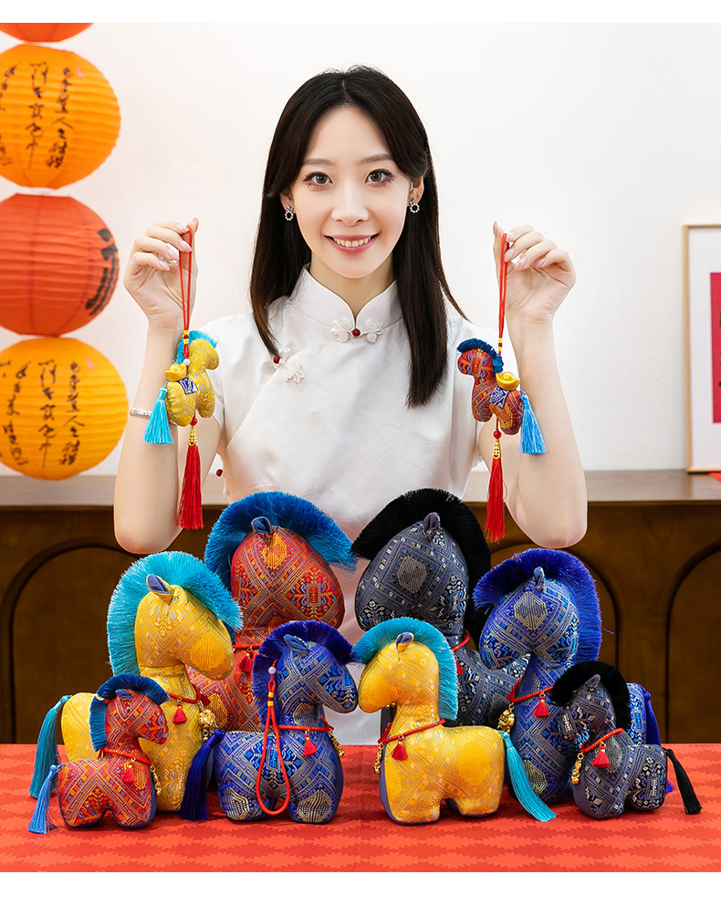 马年吉祥物毛绒玩具富贵马生肖玩偶公仔马年公司活动礼品小礼物详情15