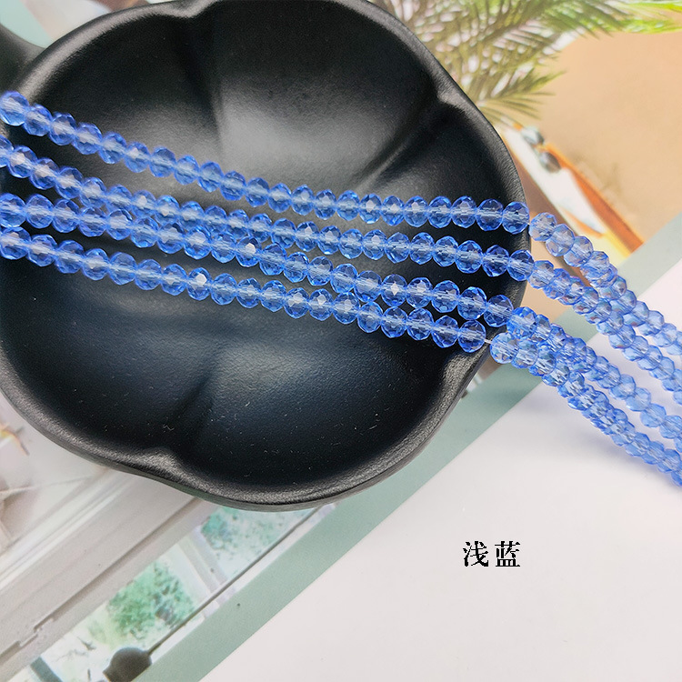 水晶玻璃切面扁珠玻璃珠彩色车轮散珠发饰箱包鞋服饰配件水晶扁珠详情27