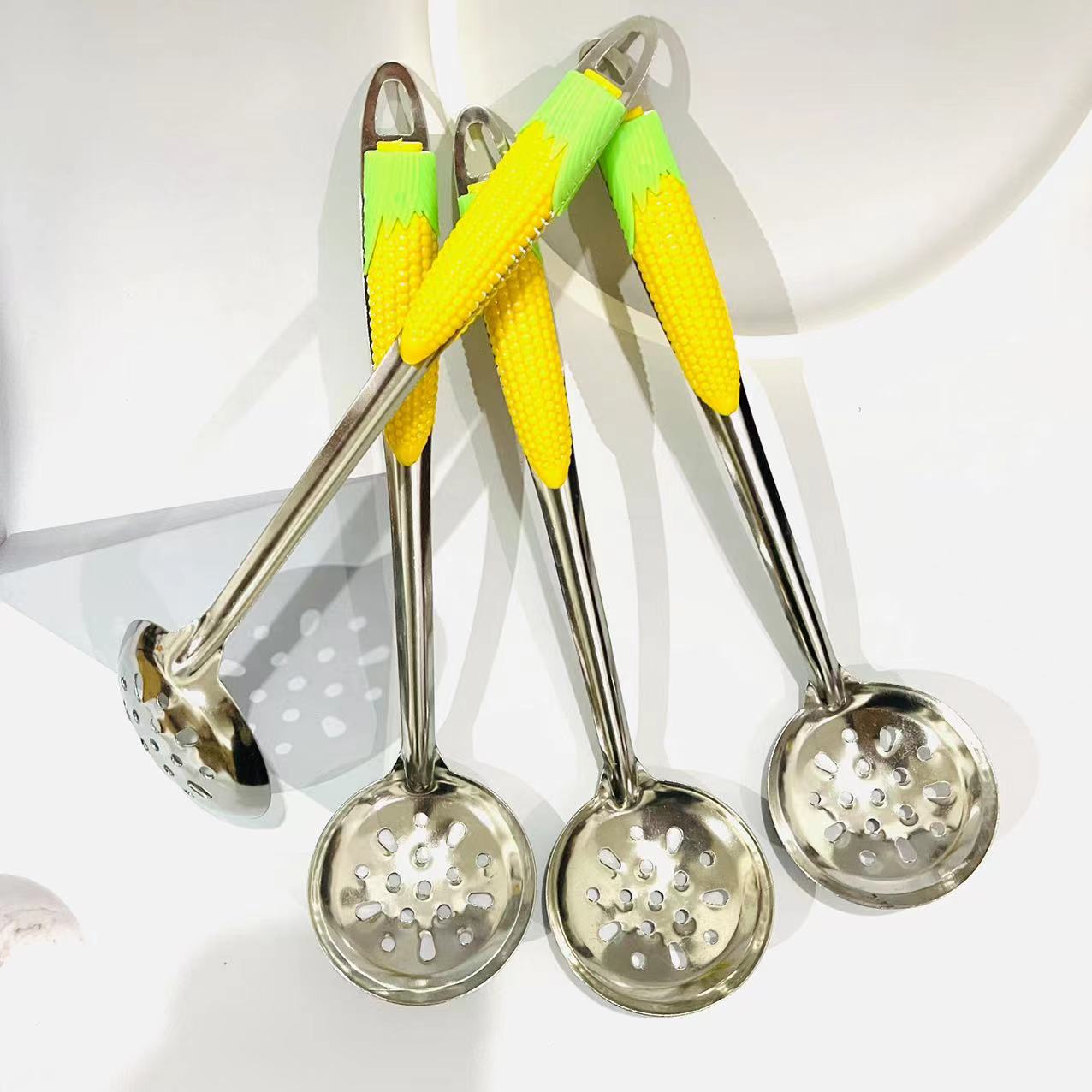 【 Zone 2-10 】 Corn strainer 10/ bundle 1500/ box Corn strainer, soup spoon, household kitchen strainer, long-handled hot pot anti-scald, 1 yuan supply pic 3