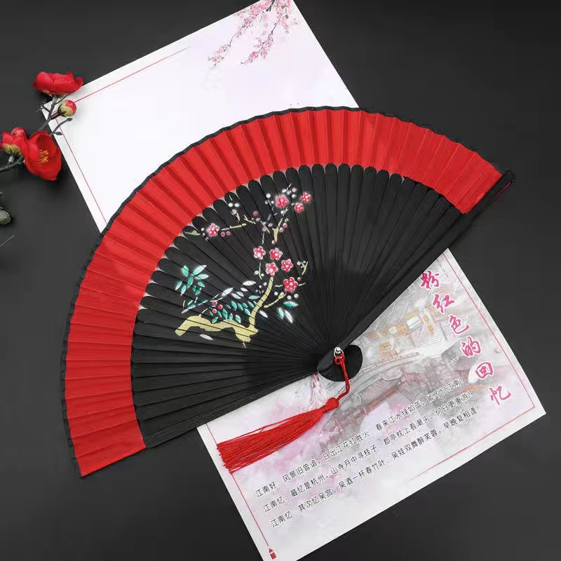 扇子古风折扇女士折叠竹扇古典古装汉服网红礼品跳舞蹈扇夏季详情10