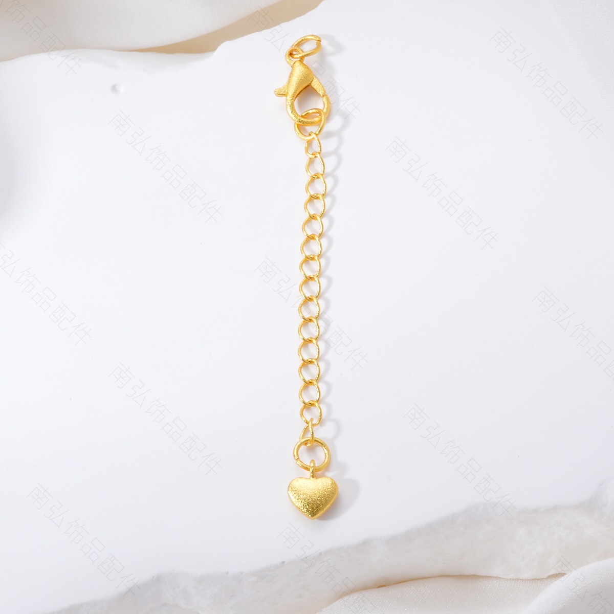 Sand gold high color retention lobster buckle heart extension chain necklace buckle bracelet multi-circle pendant DIY accessory handcrafted decoration pic 8