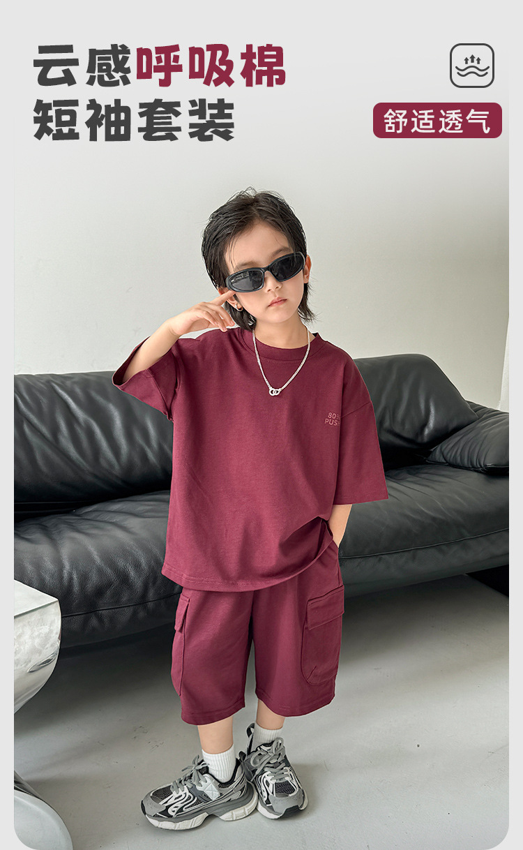 Inicio haima ropa niño verano 2026 novedades hombre camisetas manga corta pantalones cortos americano hollow summer trend pic 2