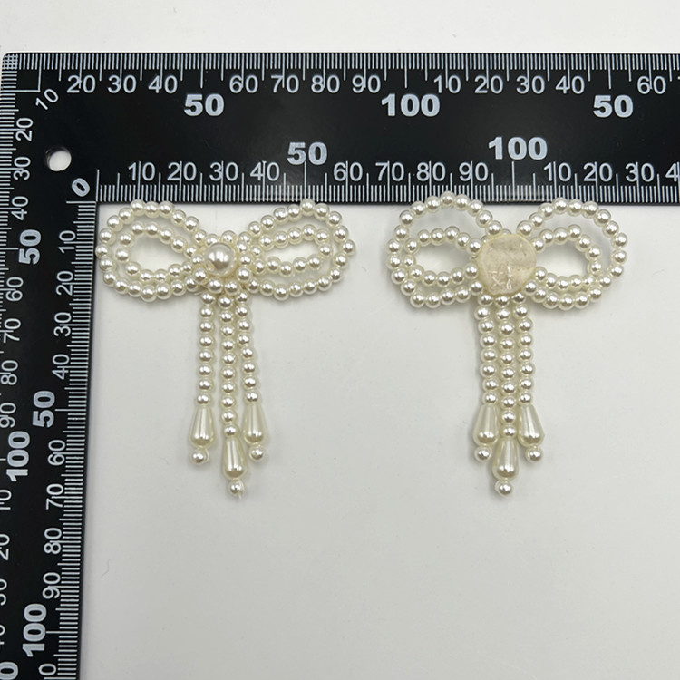 Handmade beaded bow pendants, ancient costume shoes, DIY accessories, trendy bags, hats, fabric stickers, clothing accessories pic 2