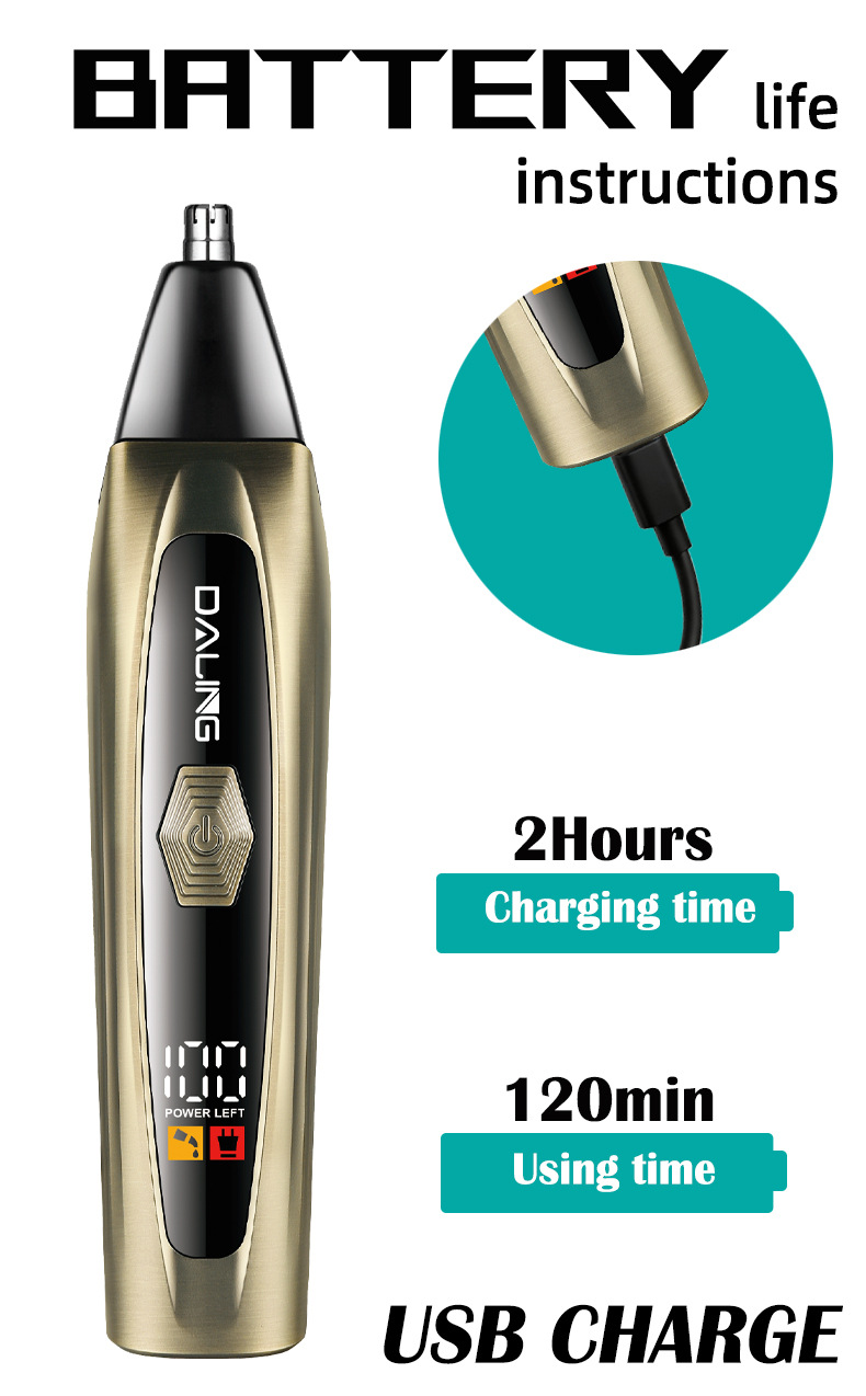 DALINGd darling DL-9505 profesional hombre 3in1 kit de aseo eléctrico para peluquería corte de pelo corte eléctrico pusher pic 9