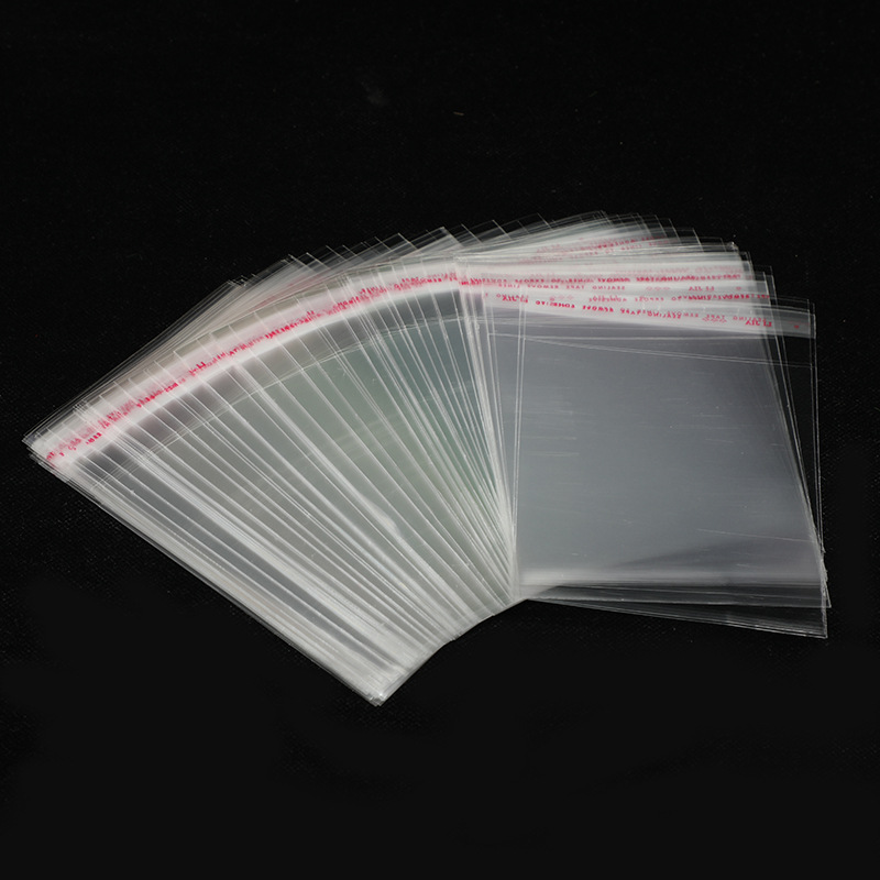 opp袋子 衣服自粘袋服装包装袋透明平口塑料自黏袋卡头自封不干胶详情8