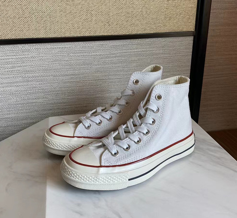 莆田 1970s经典板鞋男女高帮小稚菊帆布鞋情侣款休闲鞋百搭硫化鞋详情10