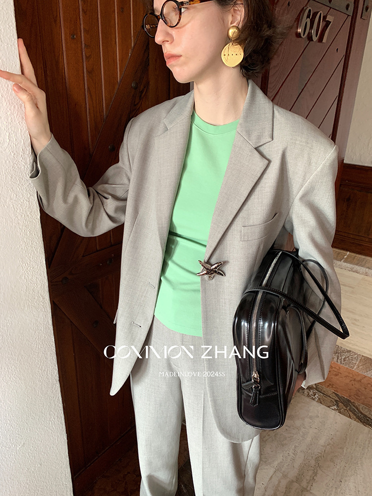 CZZHANG Summer Korean-style multi-color, niche, versatile and simple basic short-sleeved T-shirt for women A10099 pic 22