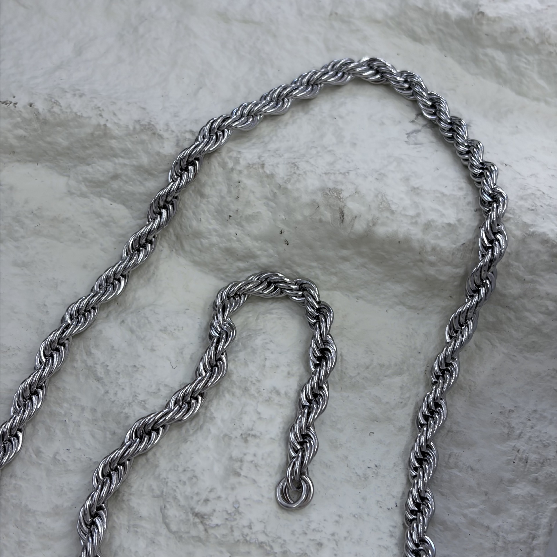 Metal twist chains, stainless steel twisted ropes, twist chains, jewelry accessories, bracelets, necklaces, semi-finished chains, multiple specifications pic 11
