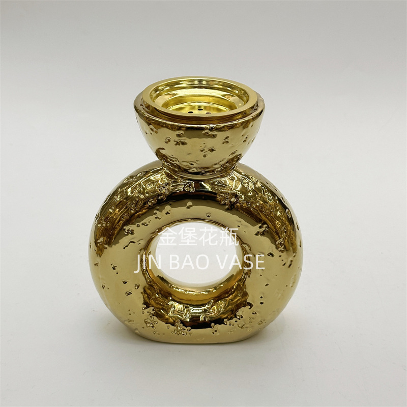 金色香炉手持中东阿拉伯节日金属欧式圆形托盘香薰炉小号工厂发货详情7