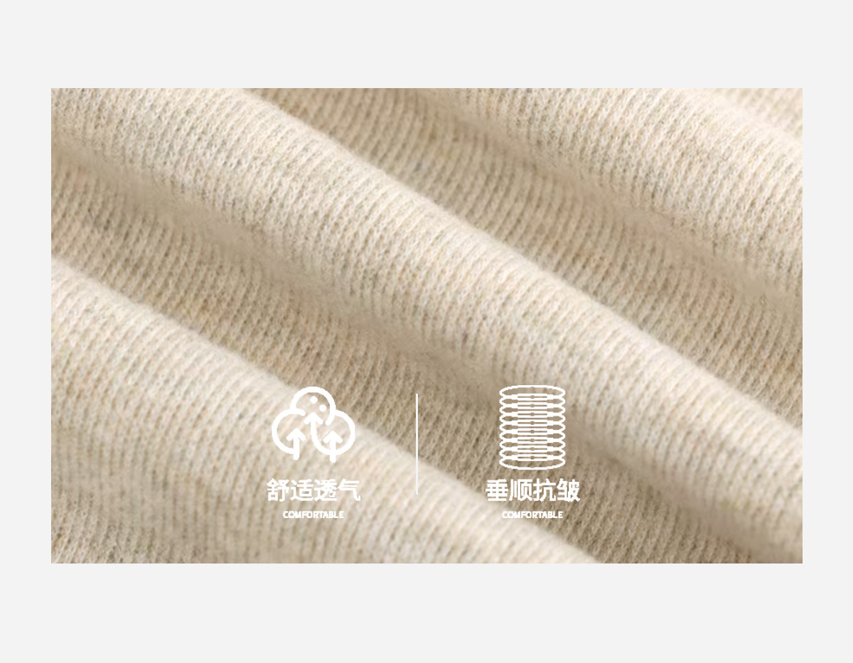 IVERY跨境秋季新款垂感阔腿休闲裤慵懒松弛感灰色宽松软糯抖抖裤.详情6