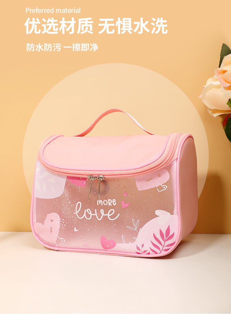 Factory direct sales cross-border exclusive new toiletry bag, cosmetics storage handbag style travel toiletry bag pic 7