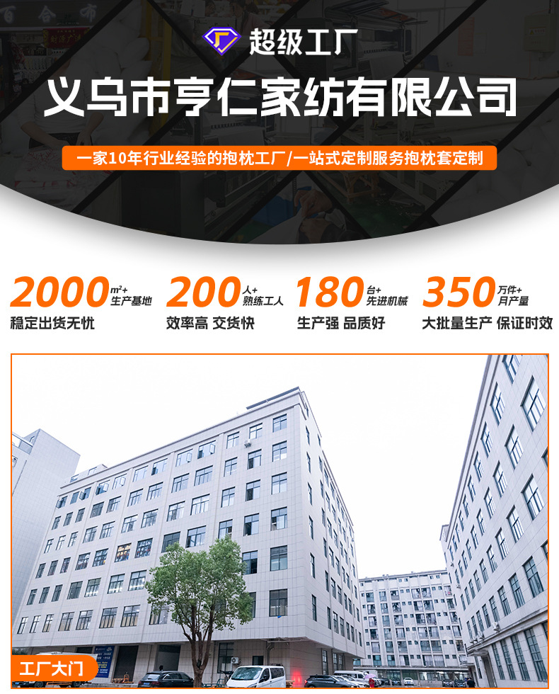 跨境现代简约几何植物印花床头靠枕套侧睡ins风办公室抱枕批发详情5