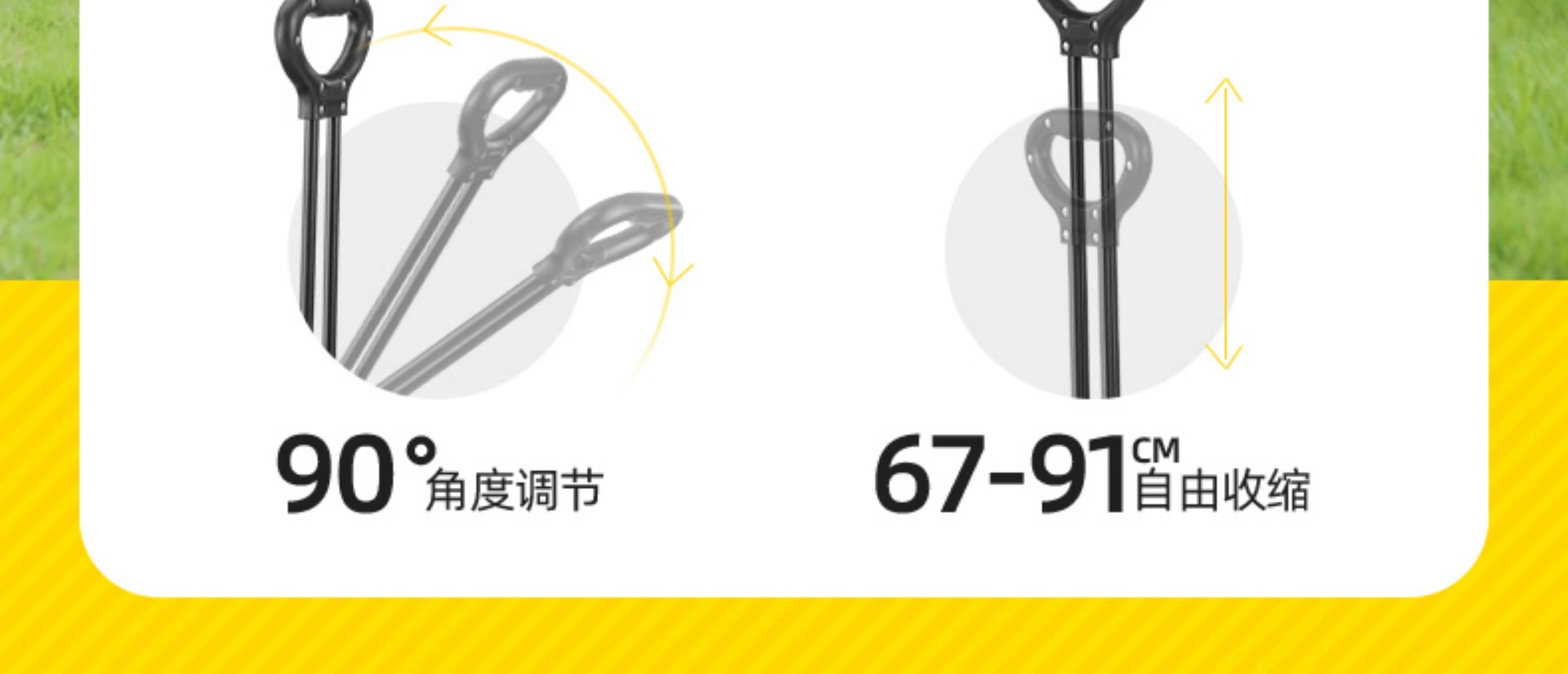 露营车户外用品可折叠便携式野餐露营小推车儿童可躺金属旅行批发详情13