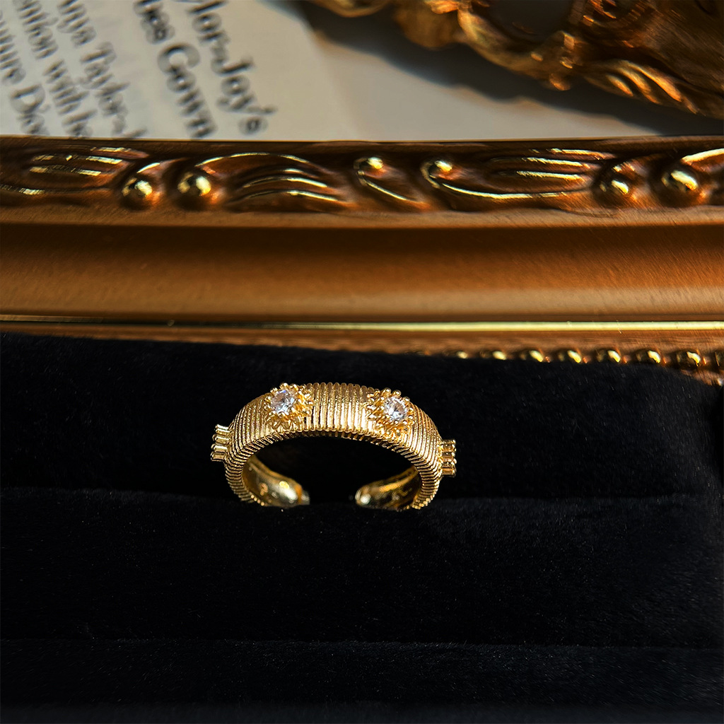 Court Night Banquet ~vintage Mid-style enamel drop glaze ring, retro artistic index finger ring, niche light luxury jewelry pic 46