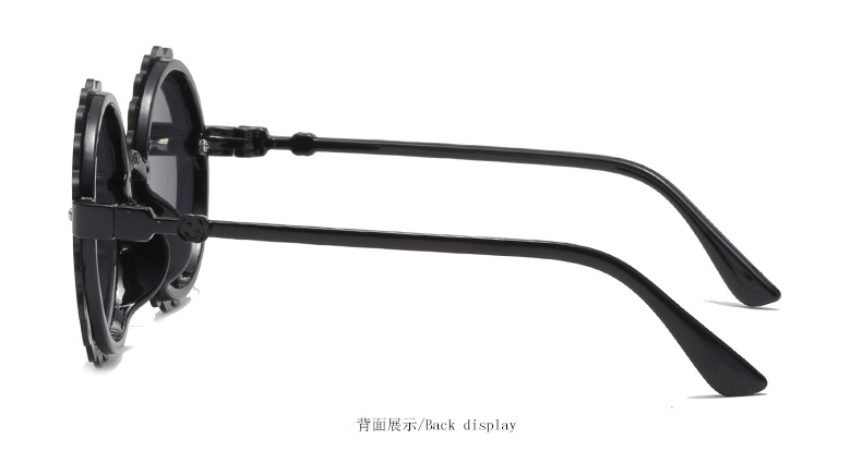 Nuevo estilo retro moda girasol sin marco niños sol jaleas color lindo niño decoración gafas de sol gafas de personalidad pic 9