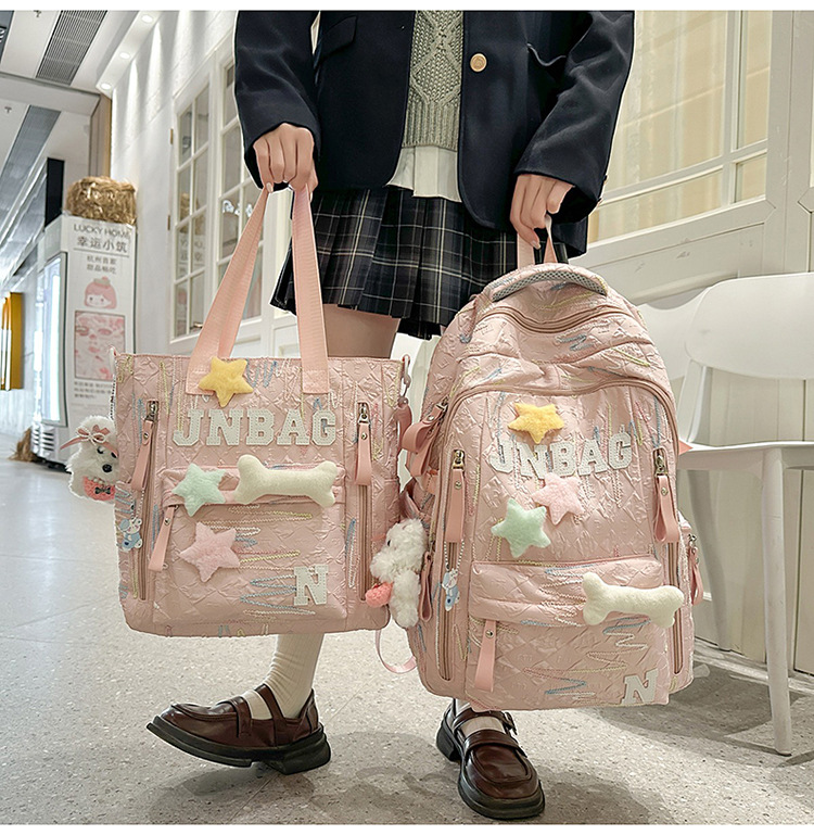 High appearance level schoolbag for junior high school girls, cute and lightweight backpack for primary school students, and large-capacity backpack for senior high school students pic 33