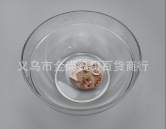 Transparent solid color square, round or oval salad bowl, household multi-functional soup bowl, plastic bowl, large dough kneading basin pic 3