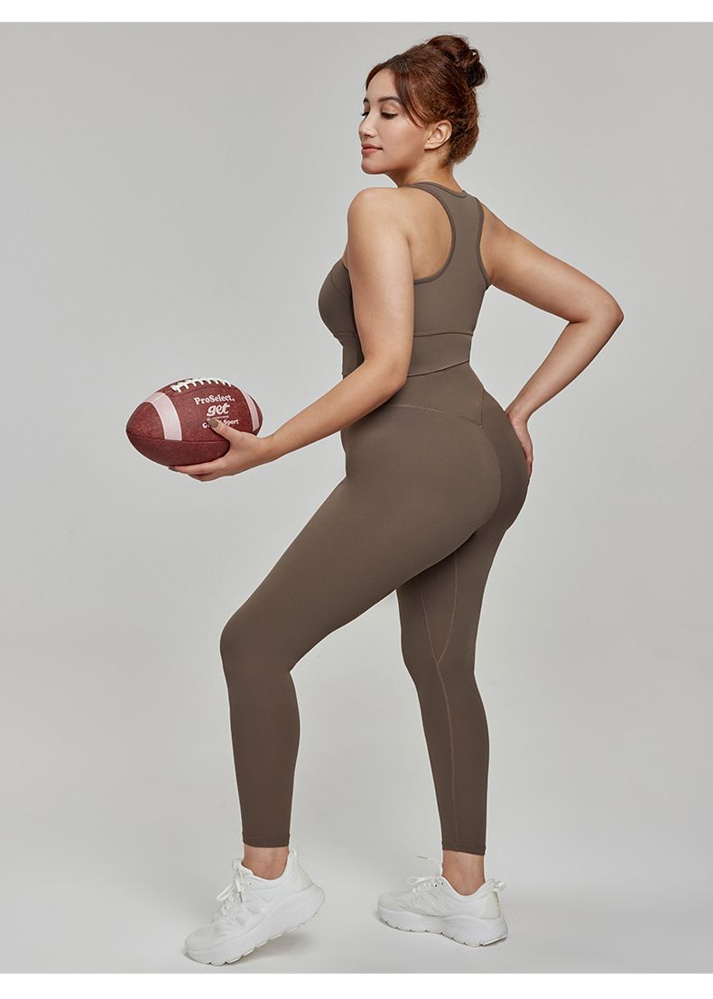 高腰收腹大码瑜伽裤7A抗菌外侧无缝微胖女孩健身裤梨形身材裤子女详情37