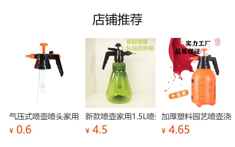 塑料小喷壶批发喷壶加厚酒精家用喷水壶保洁消毒喷壶清洁家政详情2