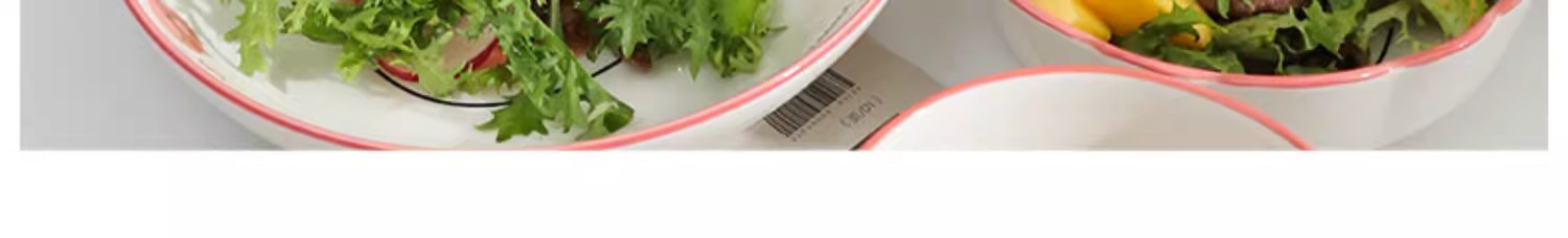 卡通可爱猪泡面碗家用高颜值陶瓷饭碗盘子新款釉下彩碗碟套装批发详情9