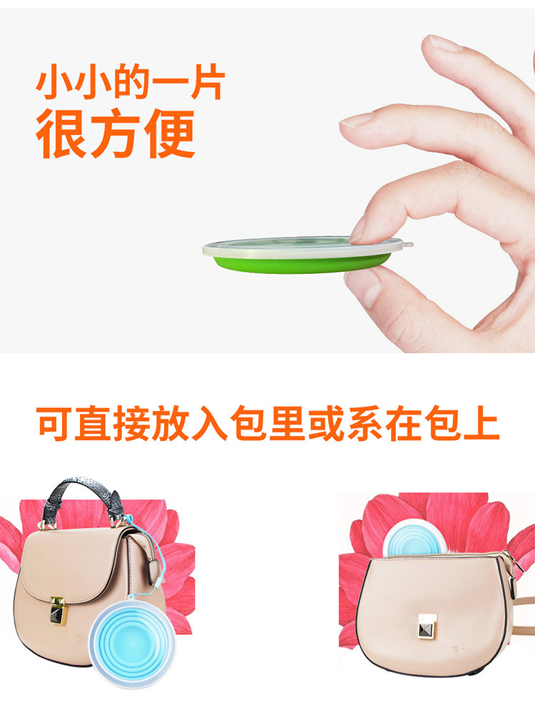 180ml folding cup, food-grade stretchable silicone folding water cup, portable portable cup, multiple colors in stock factory pic 15