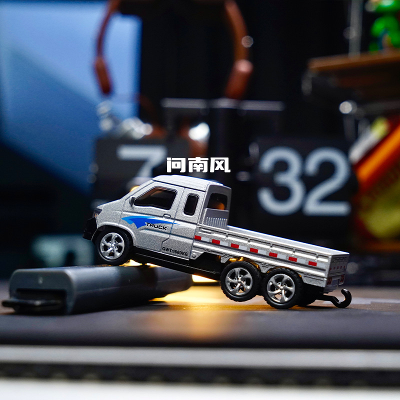 问南风1:64迷你合金RC桌面遥控车蓝牙遥控桌面皮卡玩具双控跨境详情7