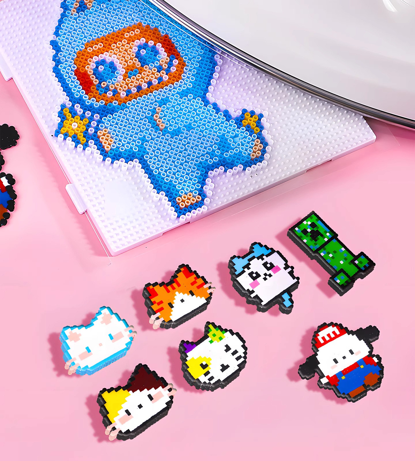 拼豆材料包全套264色拼豆融合豆2.6mm立体拼豆mard工具套装500粒详情7