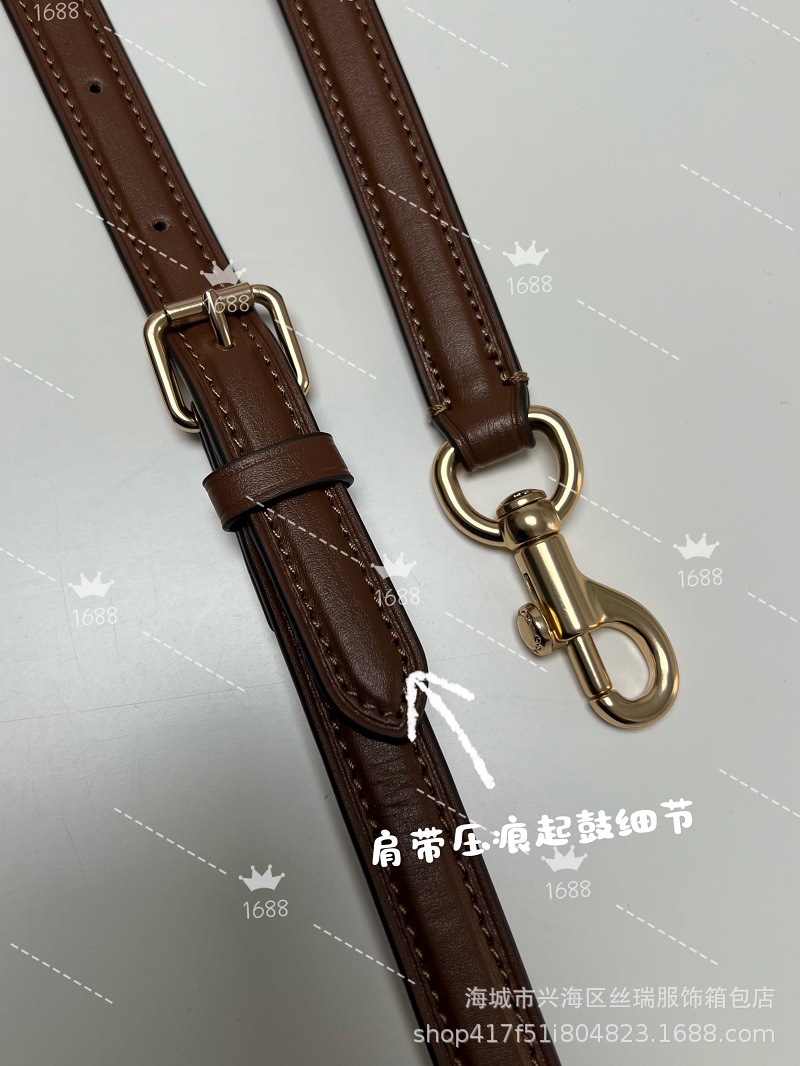 新款流浪包百搭配牛皮对花版字母腋下包斜挎包质感斜挎购物袋详情35