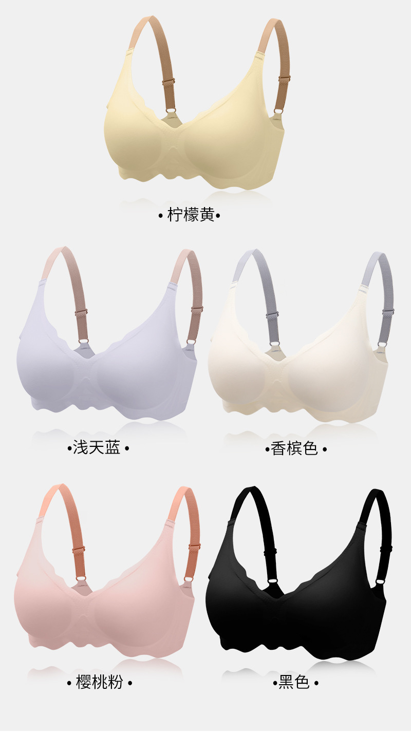 果冻条无痕内衣小胸聚拢无钢圈文胸薄款运动防震收副乳软支撑胸罩详情8