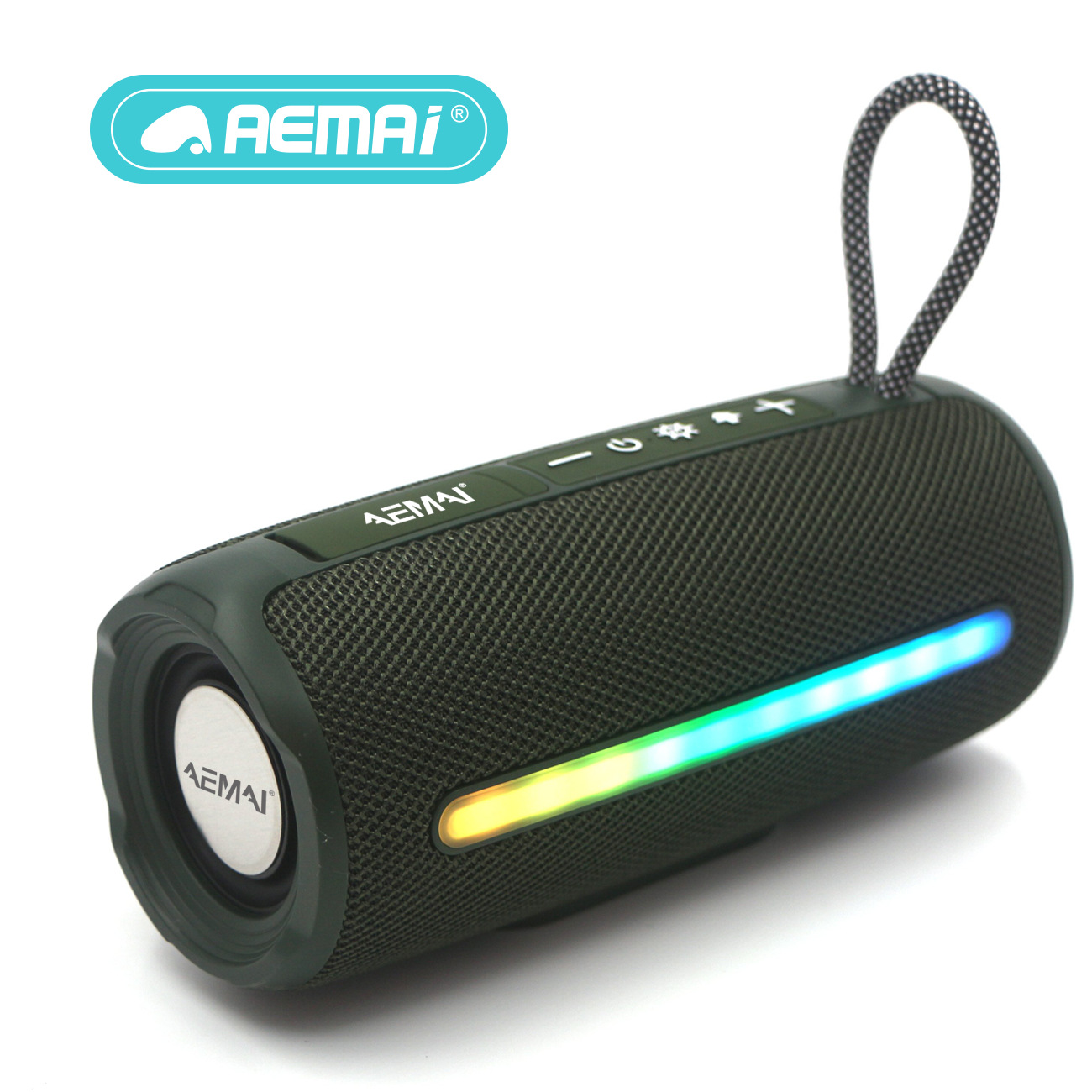 AEMAi bluetooth стерео B36 имеет портативный водонепроницаемый сабвуфер на открытом воздухе, с небольшой высокой внешностью, горизонтальная лампа bluetooth pic 6