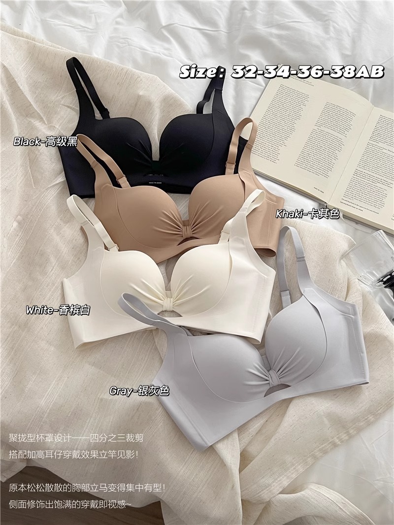 原版新品少女镂空无痕手掌杯塑型内衣直播代发小胸聚拢文胸罩外贸详情4